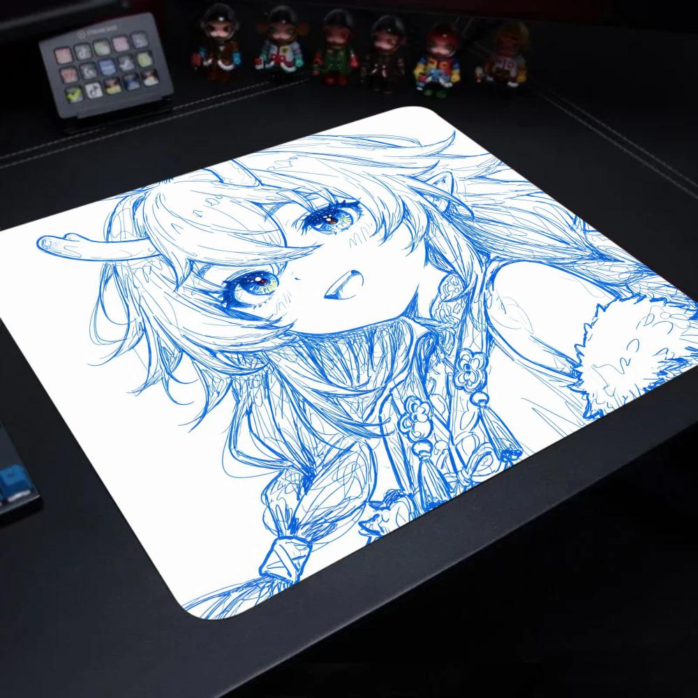 Pc Gaming Drawing - แผ่นรองเมาส์ลายเส้น H-Honkai Star Rail Firefly Acheron