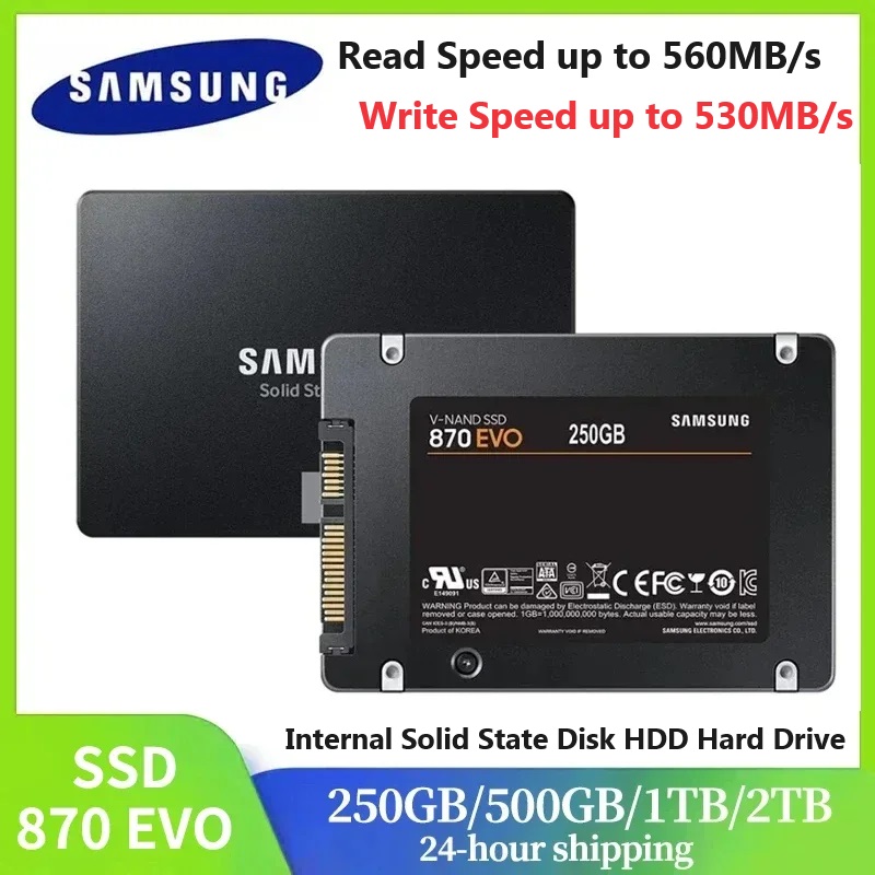 Samsung Ssd Evo 870 - SAMSUNG SSD 870 EVO ฮาร์ดดิสก์แบบโซลิดสเตทภายใน SATA3