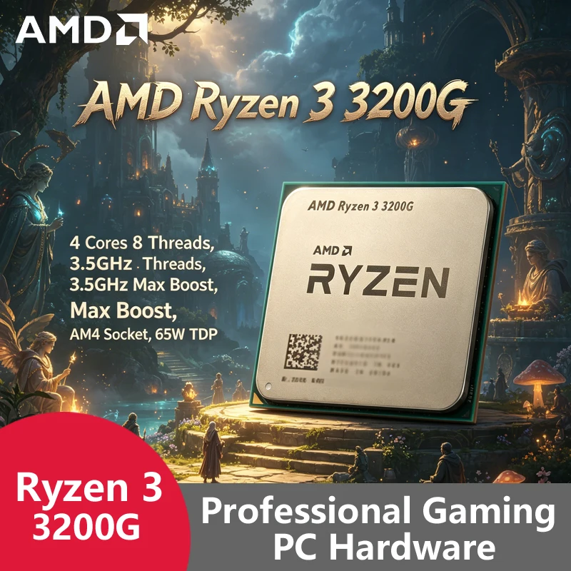 Pc Gaming Cost - โปรเซสเซอร์ AMD Ryzen 3 3200G AM4