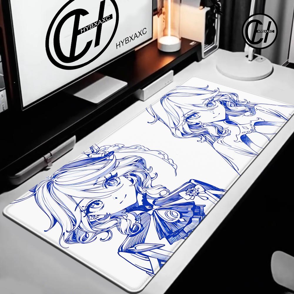 Pc Gaming Drawing - แผ่นรองเมาส์ลายเส้น Genshin Impact Furina Focalors HYBXAXC