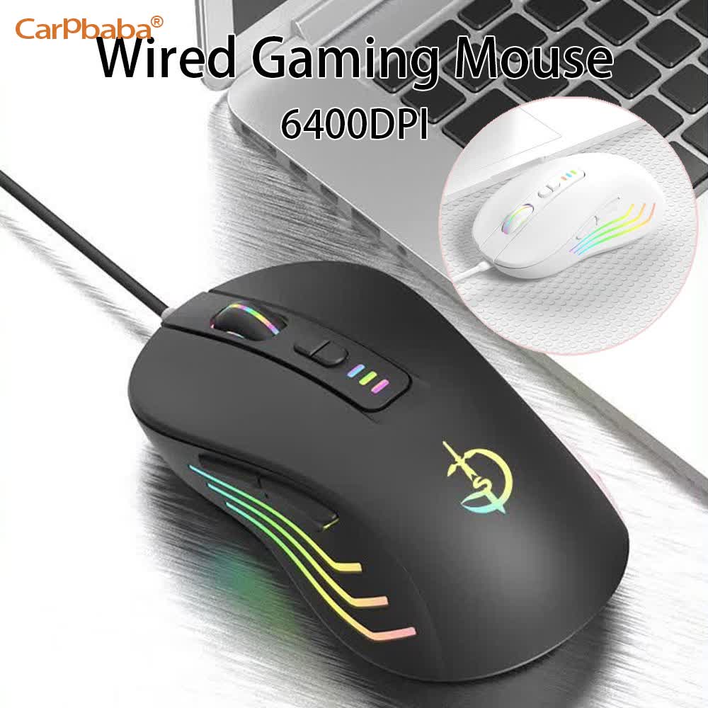 Pc Gaming Windows 7 - G800 RGB เมาส์สำหรับเล่นเกมแบบมีสายการออกแบบตามหลักสรีรศาสตร์พร้อม 6400 DPI ปรับได้