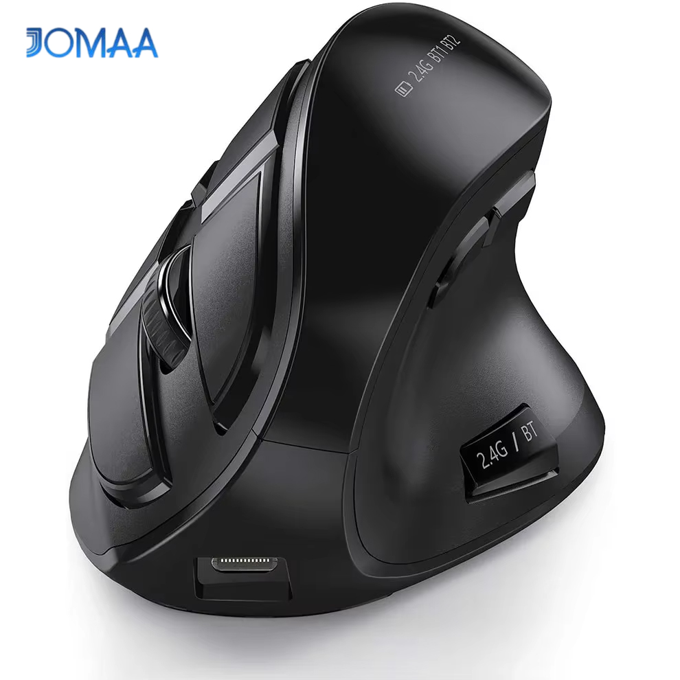 Pc Gaming Windows 7 - JOMAA เมาส์ไร้สาย 2.4G ชาร์จเมาส์บลูทูธตามหลักสรีรศาสตร์เมาส์แนวตั้งสําหรับ Mac Windows
