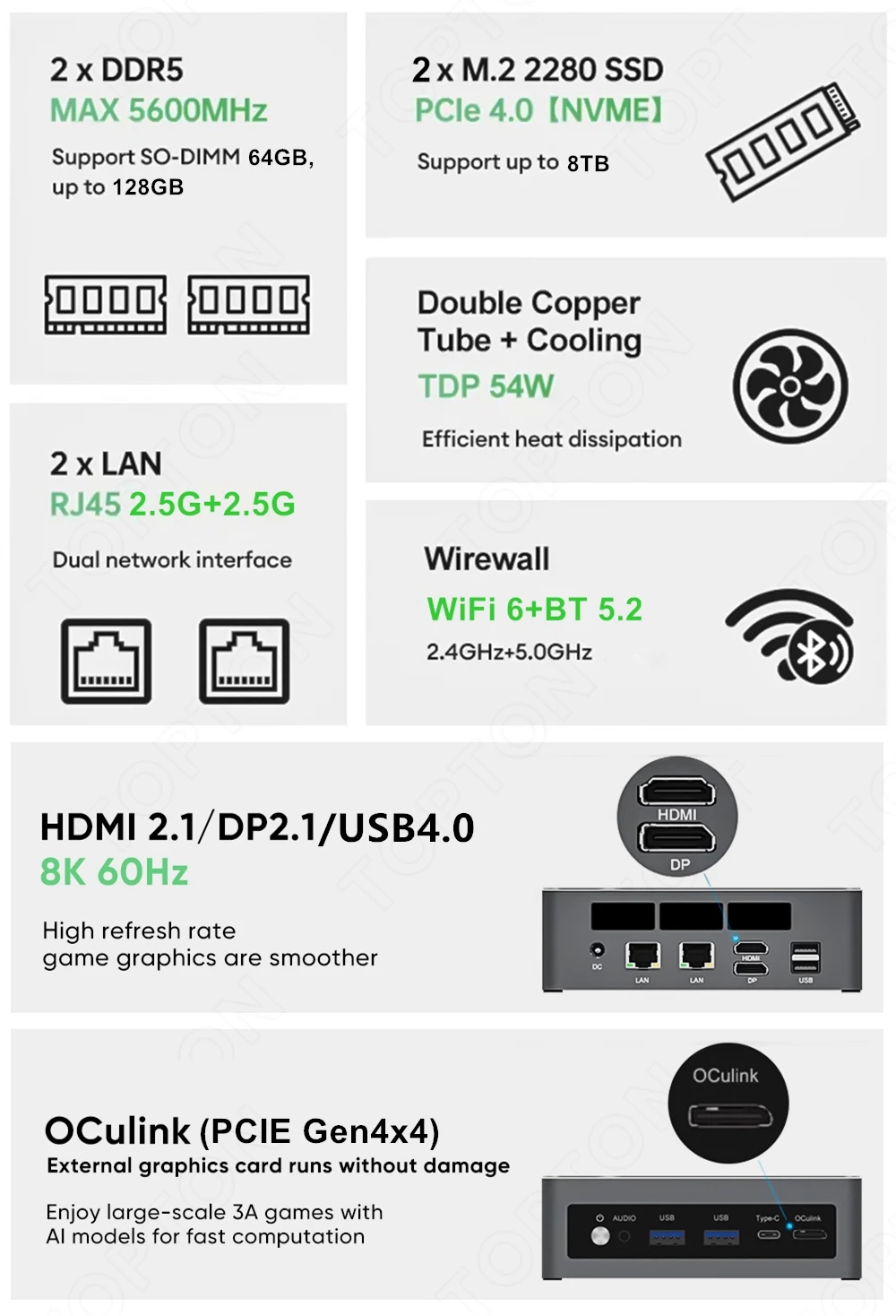 Topton มินิพีซีเกมมิ่ง AMD Ryz - Pc Gaming Windows 7 บทวิจารณ์และราคา
