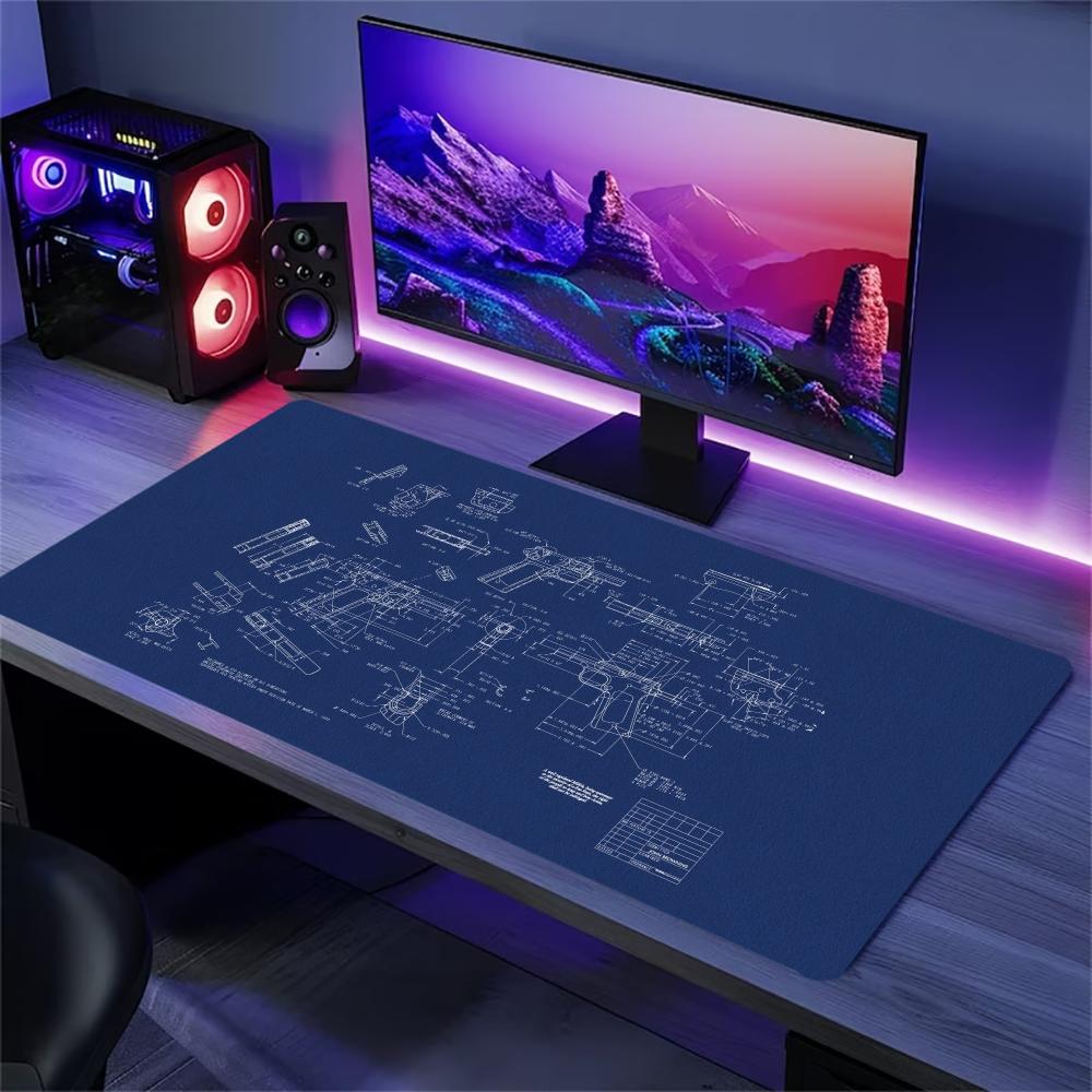 แผ่นรองเมาส์เกมมิ่งขนาดใหญ่ลาย - Pc Gaming Drawing บทวิจารณ์และราคา