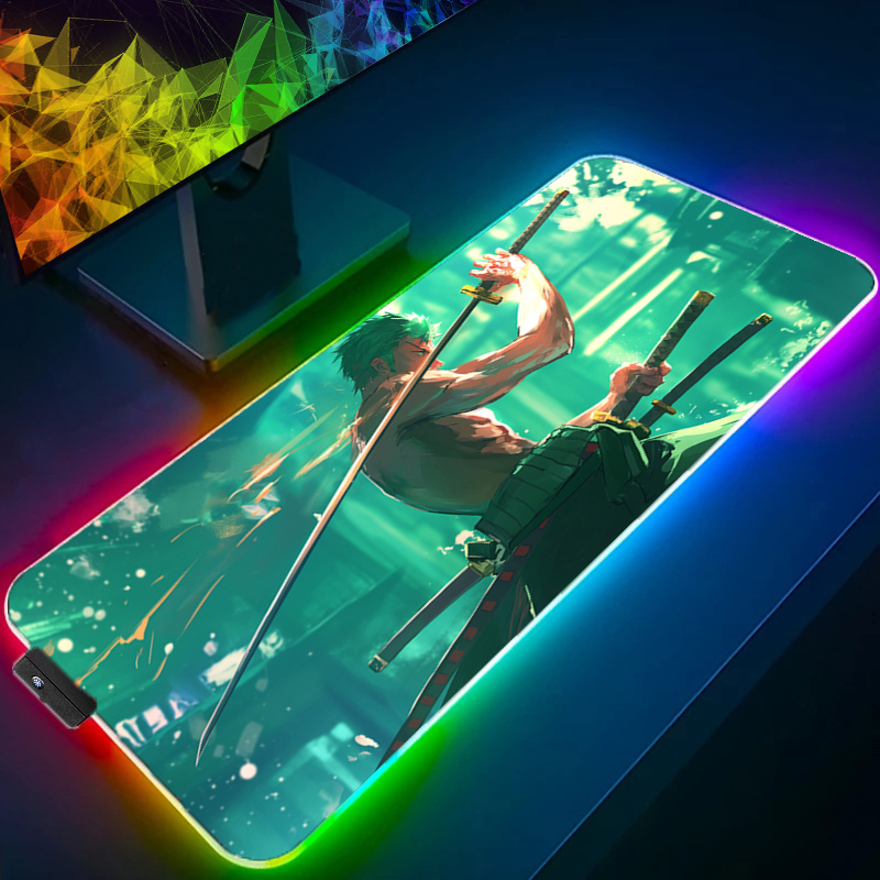 ONE PIECE Zoro Mouse Pad RGB อ - Pc Gaming Simulator บทวิจารณ์และราคา