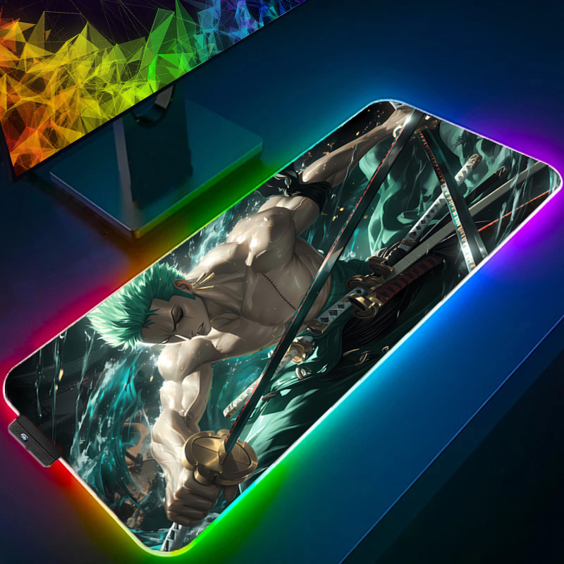 ONE PIECE Zoro Mouse Pad RGB อ - Pc Gaming Simulator บทวิจารณ์และราคา