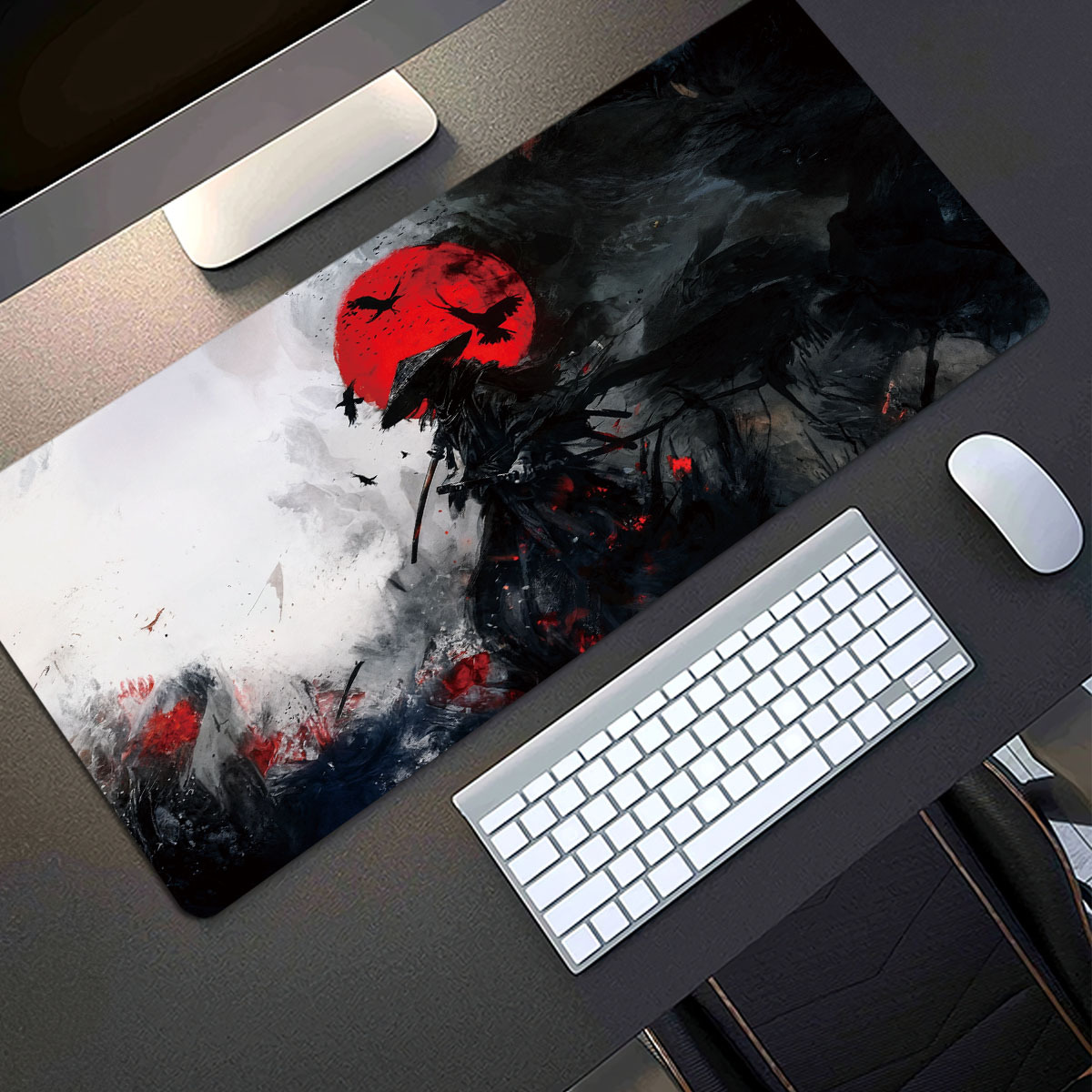 ลายดาบซามูไร - แผ่นรองป้องกันแ - Pc Gaming Drawing บทวิจารณ์และราคา