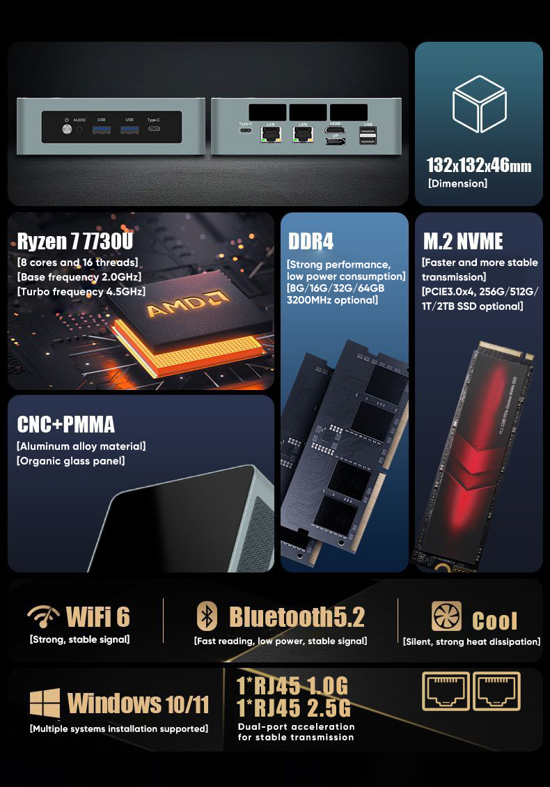 ราคาถูก Amd Mini PC Ryzen 9 69 - Pc Gaming Windows 7 บทวิจารณ์และราคา
