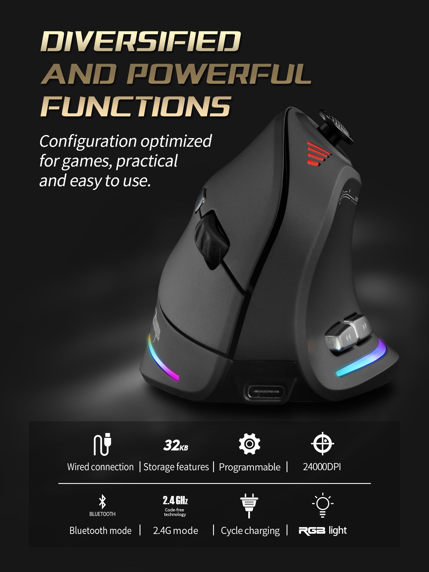 Jomaa RGB Backlit ไร้สายเมาส์แ - Pc Gaming Simulator บทวิจารณ์และราคา